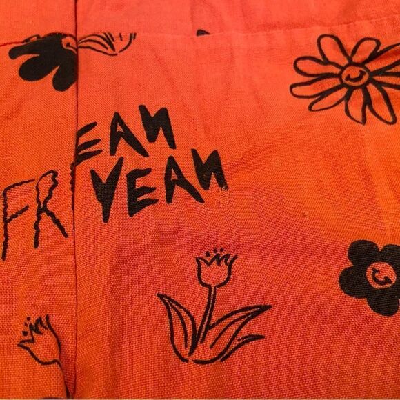 Collusion asos orange tropical fun print dress - Picture 9 of 9